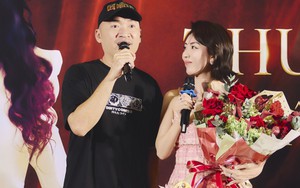 Thu Trang đón tuổi 42 ngọt ngào bên Tiến Luật và người hâm mộ