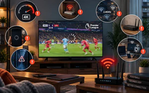Nguyên nhân WiFi yếu khi xem bóng đá và cách cải thiện trải nghiệm tại nhà