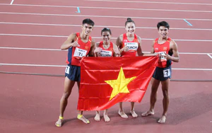 Điền kinh Việt Nam giành HCĐ hỗn hợp tiếp sức nam nữ 4x400m tại ASIAD 2026 và lập kỷ lục quốc gia 