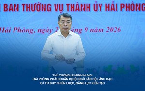 Thủ tướng Lê Minh Hưng: Hải Phòng phải chuẩn bị đội ngũ cán bộ lãnh đạo có tư duy chiến lược, năng lực kiến tạo