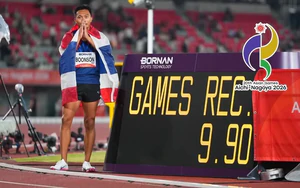 Thần đồng điền kinh Thái Lan giành HCV ở ASIAD 2026: 'Tôi tự hào khi trở thành VĐV chạy nhanh nhất châu Á'