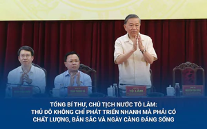 Tổng Bí thư, Chủ tịch nước Tô Lâm: Thủ đô không chỉ phát triển nhanh mà phải có chất lượng, bản sắc và ngày càng đáng sống