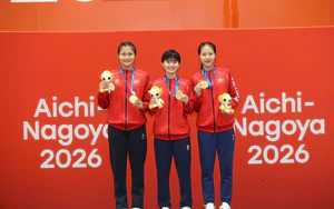 Bảng tổng sắp huy chương ASIAD 2026 ngày 30/9