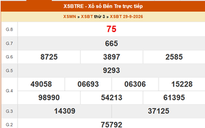 XSBT 29/9 - Kết quả Xổ số Bến Tre hôm nay 29/9/2026 - Trực tiếp XSBT ngày 29 tháng 9