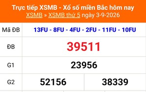 XSMB 5/9 - Kết quả Xổ số miền Bắc hôm nay 5/9/2026 - Trực tiếp xổ số hôm nay ngày 5 tháng 9