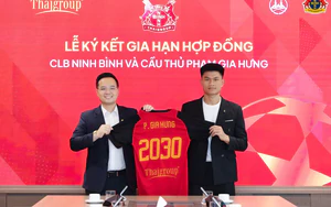 CLB Ninh Bình giữ chân tuyển thủ Gia Hưng đến năm 2030
