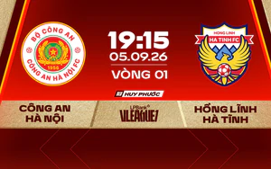 Link xem trực tiếp bóng đá Công an Hà Nội vs Hồng Lĩnh Hà Tĩnh 19h15 hôm nay, V-League 2026/27
