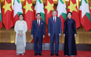 Tổng Bí thư, Chủ tịch nước Tô Lâm chủ trì Lễ đón Tổng thống Myanmar thăm chính thức Việt Nam