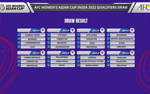 Vòng loại ASIAN Cup 2022: Nữ Việt Nam chung bảng Tajikistan, Maldives và Afghanistan