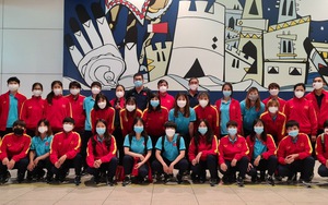 Tuyển nữ Việt Nam về nước sau tấm vé dự ASIAN Cup 2022