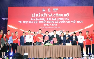 Duy Mạnh, Đình Trọng dự lễ công bố hợp đồng tài trợ mới cho tuyển Việt Nam