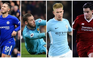 Đội hình tiêu biểu vòng 15 Premier League gọi tên ‘siêu nhân’ De Gea và Hazard