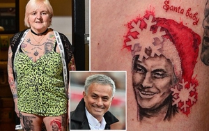 Bà ngoại ‘nghiện’ Jose Mourinho lại gây sốc với hình xăm mới