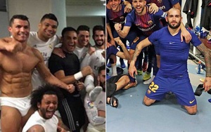 Aleix Vidal nhái kiểu ăn mừng, cố tình chọc tức Ronaldo