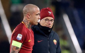 Nainggolan khoe gẫy răng sau pha va chạm với tiền vệ của Milan
