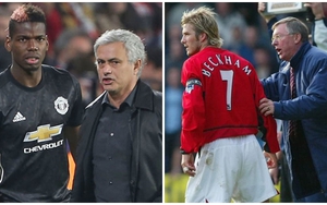 Vấn đề giữa Pogba với Mourinho giống hệt Sir Alex với Beckham năm nào