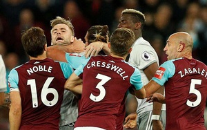 Pogba và Mark Noble ‘chiến’ nhau nảy lửa rồi lại làm hòa như... người yêu