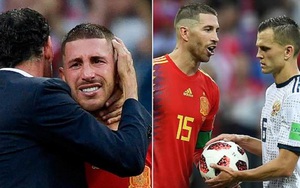 Ramos phát khóc khi thất bại với trò ‘tâm lý chiến’ Cheryshev trong ngày Tây Ban Nha bị loại