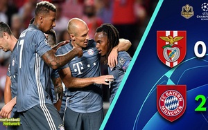 VIDEO Benfica 0-2 Bayern Munich: 'Hùm xám' khởi đầu thuận lợi