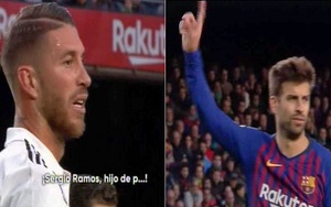 Pique được khen ngợi với hành động bảo vệ Sergio Ramos