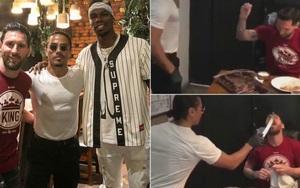 Fan M.U lo lắng trước hình ảnh Pogba dùng bữa tối cùng Messi