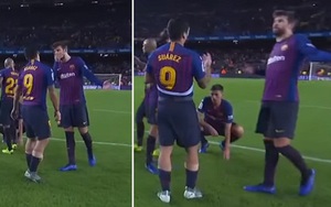 Suarez mất bình tĩnh, chửi thẳng mặt Pique sau trận thua Betis