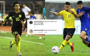 Sao Malaysia bị chính đồng đội chế nhạo vì bỏ lỡ cơ hội trước Thái Lan