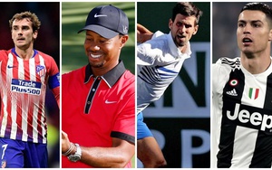 Ronaldo bỏ xa Messi trong top 20 vận động viên nổi tiếng nhất năm 2019