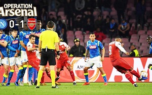 VIDEO Napoli 0-1 Arsenal (0-3): Lacazette ghi bàn, 'Pháo thủ' vào bán kết Europa League