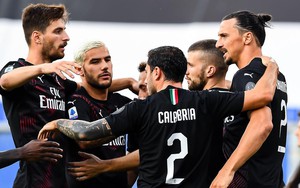 Sampdoria 1-4 AC Milan: Ibra lập cú đúp, Milan chắc suất dự cúp châu Âu