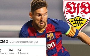 CĐV Stuttgart kêu gọi gây quỹ 900 triệu euro để đón Messi