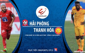 Soi kèo nhà cái. Hải Phòng vs Thanh Hóa. Trực tiếp bóng đá Việt Nam 2020