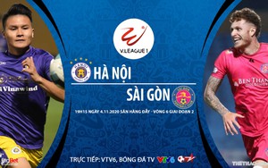 Soi kèo nhà cái Hà Nội vs Sài Gòn. Trực tiếp bóng đá Việt Nam 2020
