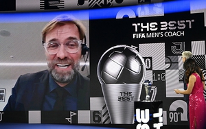 Juergen Klopp nhận giải HLV xuất sắc nhất năm của FIFA