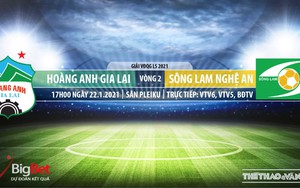 Soi kèo nhà cái HAGL vs SLNA. VTV6, BĐTV Trực tiếp bóng đá Việt Nam 2021