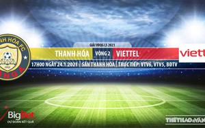 Soi kèo nhà cái Thanh Hóa vs Viettel. VTV6, BĐTV, VTC3 Trực tiếp bóng đá Việt Nam 2021