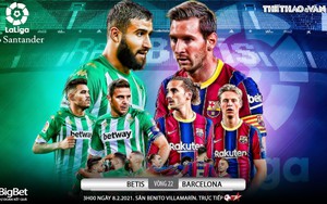 Soi kèo nhà cái Real Betis vs Barcelona. BĐTV trực tiếp bóng đá Tây Ban Nha La Liga