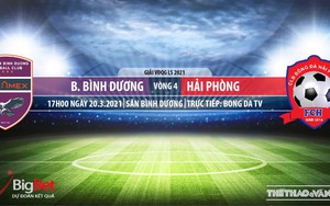 Soi kèo nhà cái Bình Dương vs Hải Phòng. BĐTV trực tiếp bóng đá Việt Nam