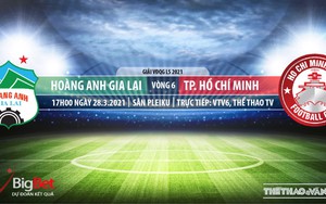 Soi kèo nhà cái HAGL vs TPHCM. VTV6 trực tiếp bóng đá LS V-League 2021