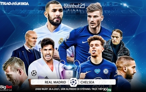 Soi kèo nhà cái Real Madrid vs Chelsea. K+, K+PM trực tiếp bóng đá Champions League