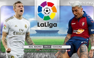 Soi kèo nhà cái Real Madrid vs Osasuna. BĐTV trực tiếp bóng đá Tây Ban Nha