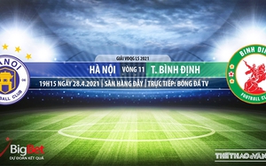 Soi kèo nhà cái Hà Nội vs Bình Định. BĐTV trực tiếp vòng 11 V-League 2021