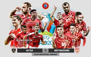 Kèo nhà cái Áo vs Bắc Macedonia. Tỷ lệ kèo bóng đá EURO 2021. Trực tiếp VTV6