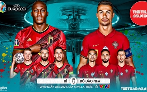 Kèo nhà cái. Soi kèo Bỉ vs Bồ Đào Nha. VTV6 VTV3 trực tiếp bóng đá EURO 2021