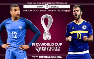 Soi kèo nhà cái Pháp vs Bosnia & Herzegovina và nhận định bóng đá Vòng loại World Cup 2022 (1h45, 2/9)
