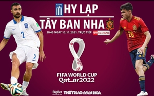 Soi kèo nhà cái Hy Lạp vs Tây Ban Nha. On Sports trực tiếp bóng đá vòng loại World Cup 2022 (2h45, 12/11)