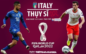 Soi kèo nhà cái Ý vs Thụy Sĩ. Nhận định, dự đoán bóng đá World Cup 2022 (2h45, 13/11)