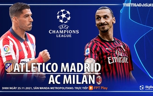 Nhận định bóng đá Atletico Madrid vs AC Milan. FPT Play trực tiếp bóng đá Cúp C1 (3h00, 24/11).
