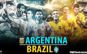 Soi kèo nhà cái Argentina vs Brazil. Nhận định, dự đoán bóng đá vòng loại World Cup 2022 (6h30, 17/11)