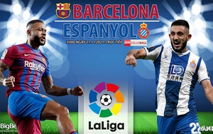 Soi kèo nhà cái Barcelona vs Espanyol. Nhận định, dự đoán bóng đá Tây Ban Nha (3h00, 21/11)